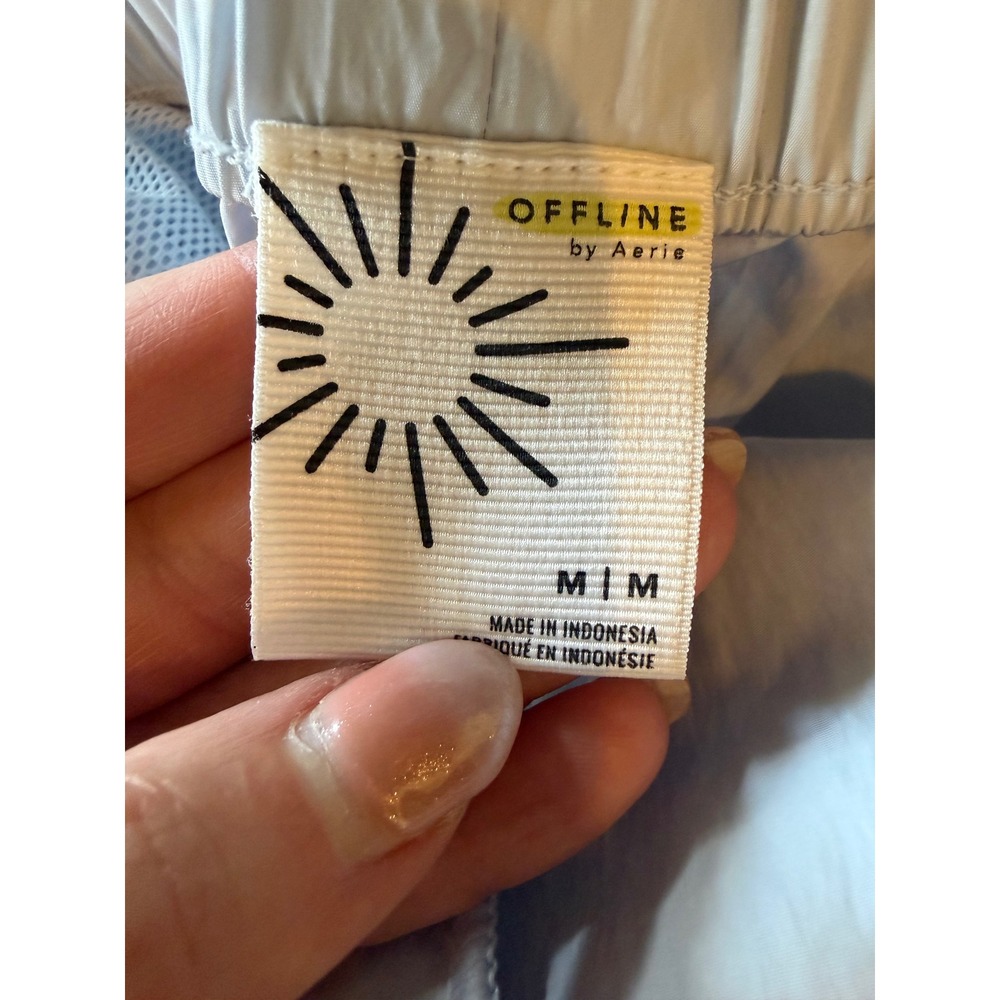 OFFLINE by Aerie Cargo Jogger Pants Women Medium Blue Gorpcore Athleisure Yoga - Picture 10 of 13